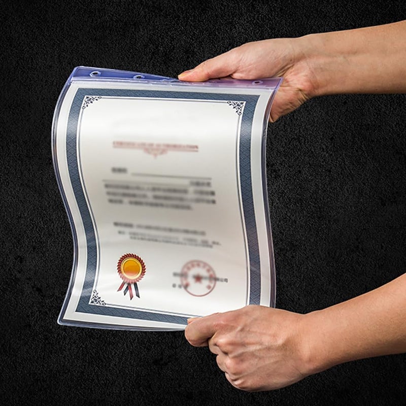 Beebel 10 Pack Job Ticket Holders 8 1/2" x 11" Waterproof Zip Page Protectors Heavy Duty Dry Erase Document Storage Shop Ticket Holders (Clear-Vertical) - Image 5